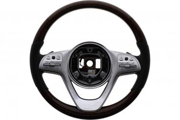 Steering wheel wood/leather/ART