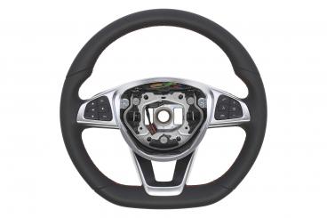 Leather steering wheel 