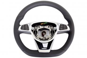 Leather steering wheel 