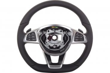 Leather steering wheel 