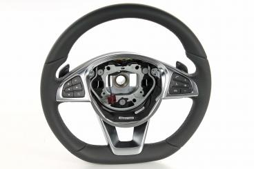 Leather steering wheel 