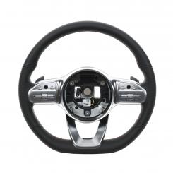 Leather steering wheel