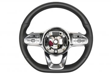 Leather steering wheel 