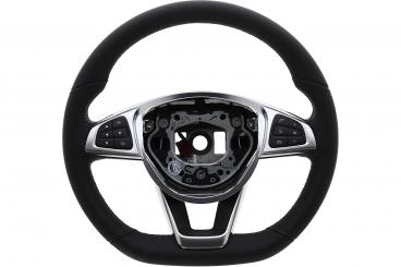 Leather steering wheel 