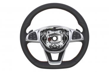 Leather steering wheel 