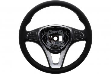 Leather steering wheel 