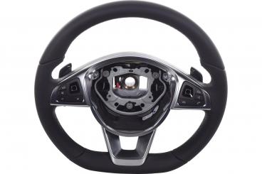 Leather steering wheel 