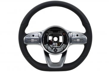 Leather steering wheel 
