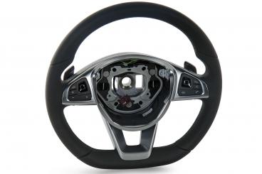 Leather steering wheel 