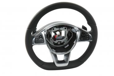 Leather steering wheel 