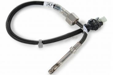 Temperature sensor upstream of catalytic converter/particula 