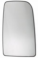 Mirror glass RH top/electrically heated, aspherically curved 