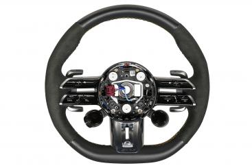 Microfiber/leather/ART steering wheel