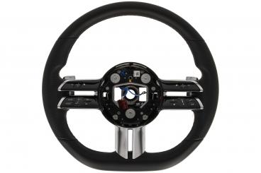 Leather steering wheel 