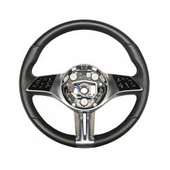 Leather steering wheel
