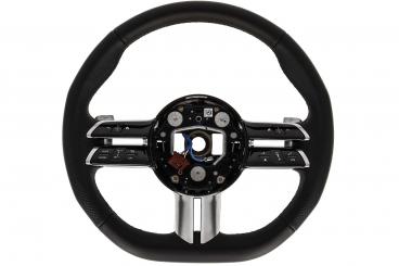 Leather steering wheel 