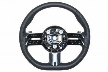 Leather steering wheel 