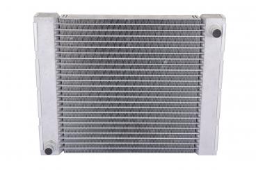 Radiator in right wheel arch 