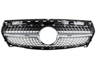 Iridium silver matt radiator grille 