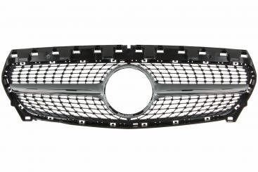 Iridium silver matt radiator grille 