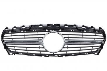 Iridium silver matt radiator grille 