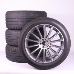 Alloy rims and tires set PIR/PZero AMG multi-spoke wheel 