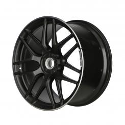 Aluminum rim AMG forged wheel with cross-spoke design 
