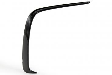 Left rear side spoiler black bumper cover 