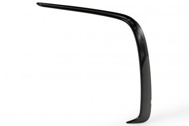 Right rear side spoiler black bumper cover 