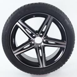 Winter Wheel Package Alloy 18 Inch with Continental Tires for CLA 118, A-Class 177 and other, Original Mercedes-Benz