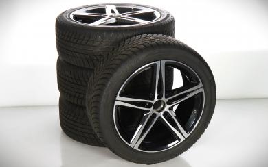 Winter Wheel and Tire Package Alloy 18 Inch with Bridgestone Tires for A-Class 177, CLA ShootingBrake X118 and other, Original Mercedes-Benz