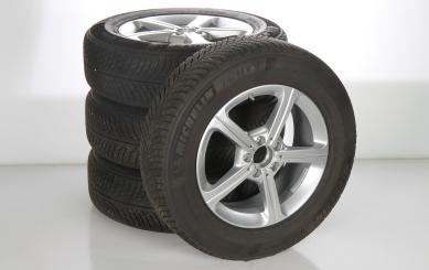 Alloy rims and tires set MICHELIN/PilotAlpin5 5 - wheel driv 