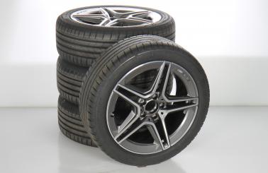 Alloy rims and tires set BRIDGE/TuranzaT005 AMG 5 - front wh 