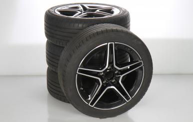 Summer Wheel and Tire Package Alloy 18 Inch with Bridgestone Tires for B-Class 247, CLA 118 and other, Original Mercedes-AMG