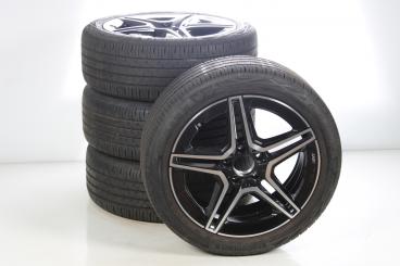 Summer Wheel and Tire Package Alloy 18 Inch with Continental Tires for A-Class 177, CLA ShootingBrake X118 and other, Original Mercedes-AMG