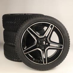 Winter Wheel and Tire Package Alloy 18 Inch with Pirelli Tires for CLA 118, A-Class 177 and other, Original Mercedes-AMG