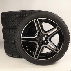 Winter Wheel and Tire Package Alloy 18 Inch with Pirelli Tires for CLA 118, A-Class 177 and other, Original Mercedes-AMG