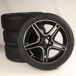 Winter Wheel and Tire Package Alloy 18 Inch with Pirelli Tires for CLA 118, A-Class 177 and other, Original Mercedes-AMG