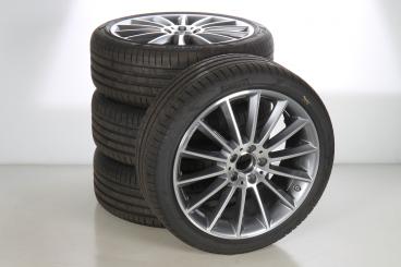 Summer Wheel and Tire Package Alloy 19 Inch with Pirelli Tires for A-Class 177, CLA 118 and other, Original Mercedes-AMG