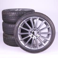 Alloy rims and tires set PIR/PZero AMG multi-spoke wheel 