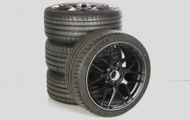 Alloy rims and tires set MICHELIN/PilotSportS4 AMG forged wh 