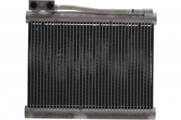 Condenser in right wheel arch 