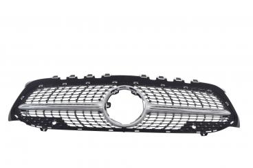 Radiator grille, matt brilliant silver, PTS 