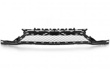 Lower center front trim grille black bumper cover 