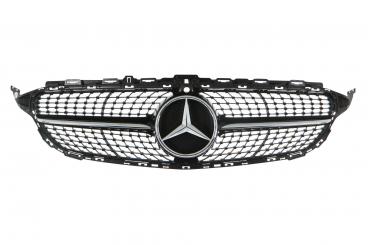 Radiator grille black SRV/with Mercedes star 