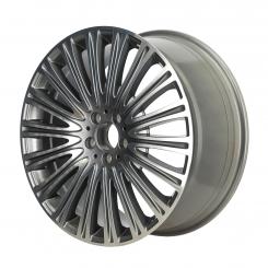 Aluminum rim multi-spoke wheel