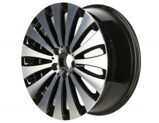 Aluminum rim multi-spoke wheel 