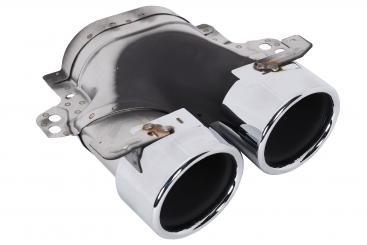 Tailpipe trim cover bright luster chrome-plated