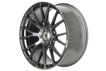 Aluminum rim AMG forged wheel with cross-spoke design 