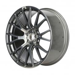 Aluminum rim AMG forged wheel with cross-spoke design